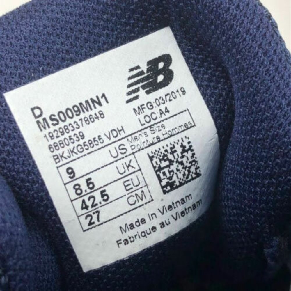 New Balance 009 Casual Shoes MS009MN1 Blue/Orange - Picture 5 of 10